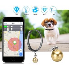 Mini GPS lokátor pro psy / kočky / zvířata s Wifi a LBS sledováním - IP67