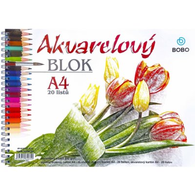 Bobo Watercolour Pad A4 250 g Skicář – Zboží Dáma