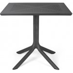 Nardi Bílý plastový zahradní stůl Clip 80 x 80 cm – Hledejceny.cz