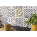d-c-fix 270-3112 Samolepicí kachličky na stěnu Amira šedá (6 kusů 15,25 cm x 15,25 cm – Zboží Dáma