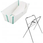 Stokke Flexi Bath sada vanička a lehátko White Aqua – Hledejceny.cz