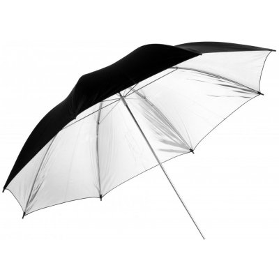 forDSLR Studiový deštník stříbrný/černý 102cm – Zboží Mobilmania