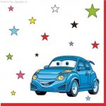 Ubrousek 33x33cm Modré autíčko – Hledejceny.cz