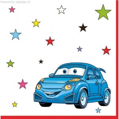 Ubrousek 33x33cm Modré autíčko – Hledejceny.cz