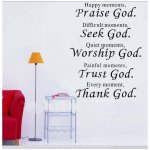 DR Dekorativní nálepky na stěnu - PRAISE GOD – Hledejceny.cz
