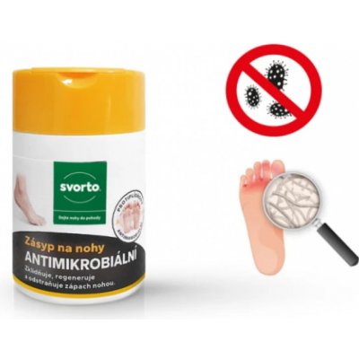 SVORTO Zásyp na nohy ANTIMIKROBIÁLNÍ 50g 302 – Zboží Mobilmania