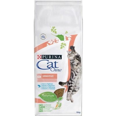 Purina Cat Chow Sensitive Ricco in Salmone granule pro kočky s citlivým trávicím traktem 15 kg