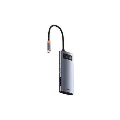 Baseus Metal Gleam USB HUB 1x SD 1x USB-C PD 1x microSD 1x HDMI + 3x USB-A 2.0 3.0 (6932172682750) | Zboží Auto