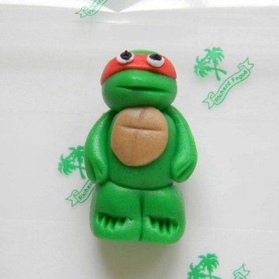 Figurka na dort želva ninja 5cm Raphael z kokosové hmoty - Fagos – Zbozi.Blesk.cz