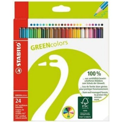 Stabilo 16045 GreenColours barevné šestihranné 24 ks – Hledejceny.cz