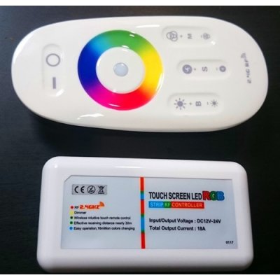 LED RGB ovladač stmívač 3x6A RF 2,4Ghz – Zboží Mobilmania