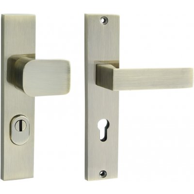 Cobra Ochranné kování C201 (bronz) K PZ RE (klika pravá/koule pro FAB), Rozteč: 90mm – Sleviste.cz