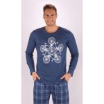 Bicykle pyžamo dlouhé tmavě modrá – Sleviste.cz