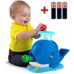 BRIGHT STARTS Hračka hudební světelná velryba Popper 6m+ – Sleviste.cz