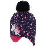 RDX zimní čepice na uši s bambulí Jednorožec modrá – Zboží Dáma