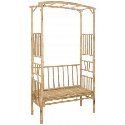Bambusová pergola Vida oblouk s lavicí 205 cm – Hledejceny.cz