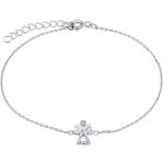 SILVEGO Stříbrný anděl Abda s čirými Brilliance Zirconia MW2233B – Zboží Mobilmania