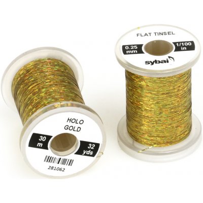 Sybai Plochá Lametka Flat Tinsel Holographic Gold 0,25 mm – Zboží Mobilmania