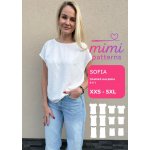 Dámský střih na halenku Sofia 6v1, el. formát | MIMI patterns - síť XXS - 5XL (A4) domácí tisk – Sleviste.cz