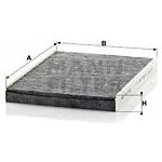 Mann-Filter CUK 2862 Kabinový filtr s aktivním uhlím | Zboží Auto