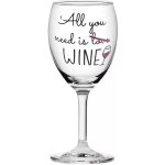 Albi Sklenice na víno All you need is love Wine 220 ml – Sleviste.cz