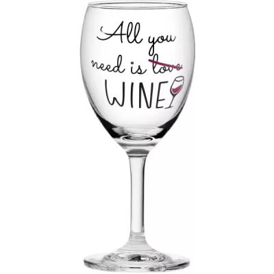 Albi Sklenice na víno All you need is love Wine 220 ml – Sleviste.cz