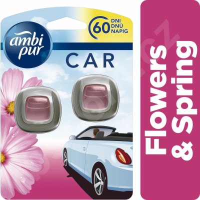 Ambi Pur Car Flowers & Spring 2 x 2 ml – Zboží Mobilmania