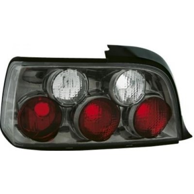 BMW E36 - Zadní světla Čiré - Černé/Chrom – Zboží Mobilmania