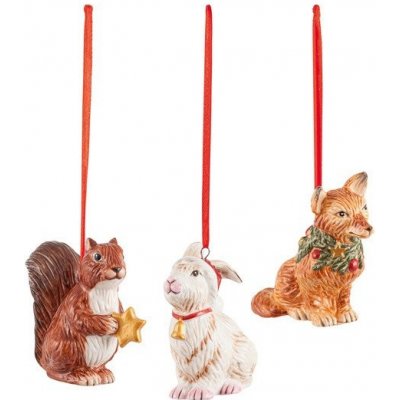 Villeroy & Boch Nostalgic Ornaments vánoční závěsná dekorace lesní zvířátka 3 ks 14-8331-6689 – Zboží Mobilmania