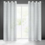 EUROFIRANY ZÁCLONA NA KROUŽCÍCH ARIA 140X250 CM ŠEDÁ – Hledejceny.cz