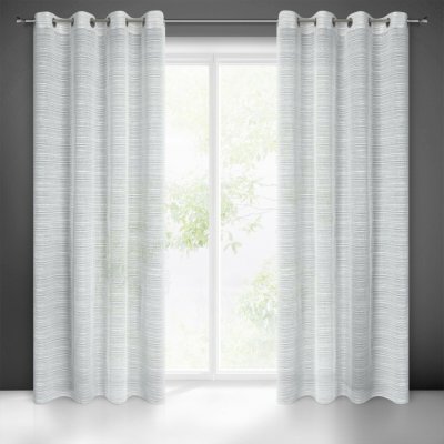 EUROFIRANY ZÁCLONA NA KROUŽCÍCH ARIA 140X250 CM ŠEDÁ – Hledejceny.cz