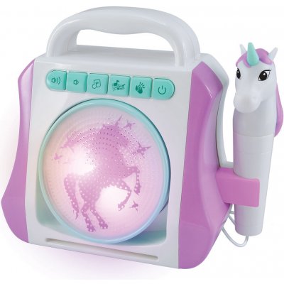 Karaoke box s mikrofonem jednorožec 21x9x19 cm – Zboží Dáma