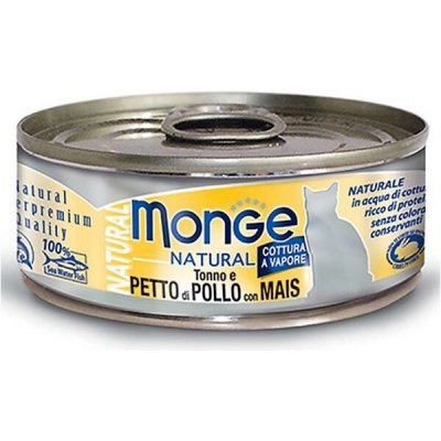 Monge Cat Natural kuře & kukuřice 80 g – Hledejceny.cz