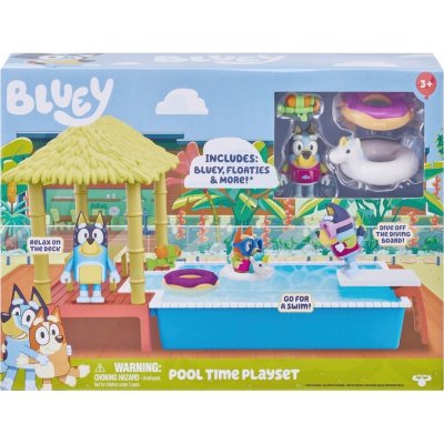 Moose Toys Zábavná herní sada k bazénu Bluey s figurkou Bluey