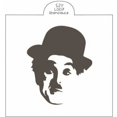 Stencil Charlie Chaplin – Hledejceny.cz