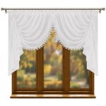 BytoTex Hotová voálová záclona LG11/4W, 400x120 cm – Hledejceny.cz