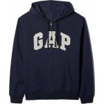 Gap Logo Fleece ZIP mikina tmavě modrá – Zboží Dáma