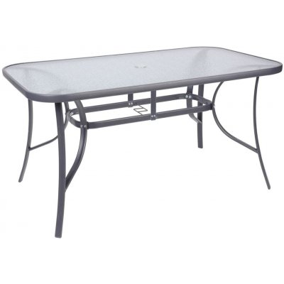 ST Leisure Equipment Stůl Leq GREGORY, 140x80x72 cm, sklo 5 mm ST802139 – Hledejceny.cz