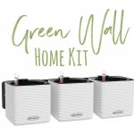 Lechuza Green Wall Color bílá 3 květináče cube color 14 na zeď – HobbyKompas.cz