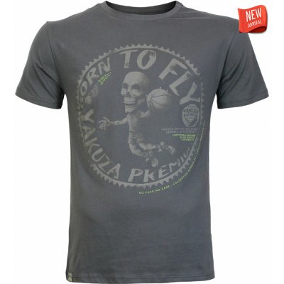 Yakuza pánské tričko Premium Selection YPS 4013 Born to Fly šedé – Zboží Dáma