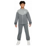 Nike Kids Dri-Fit Poly Knit Full Zip smoke grey/light smoke grey/white – Zboží Mobilmania