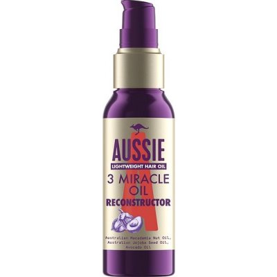 Aussie 3 Miracle Oil Reconstructor olejová péče pro poškozené vlasy 100 ml – Zboží Mobilmania