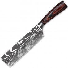 UG Grill Nůž Nakiri 18 31 cm Nerez ocel dřevo pakkawood