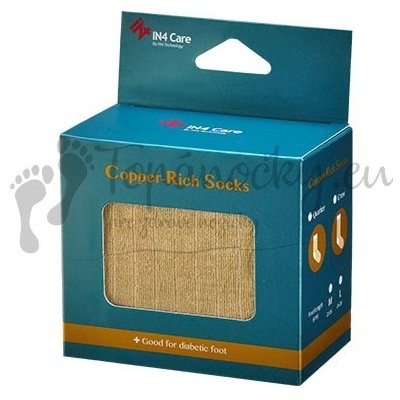 IN4 Care ponožky pro diabetiky obohacené o kompozitněnou měď – Zboží Mobilmania