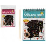 Teddies Škrabací Vyškrabovací notes barevný 10 listů 10x14cm 2 barvy v sáčku – Hledejceny.cz