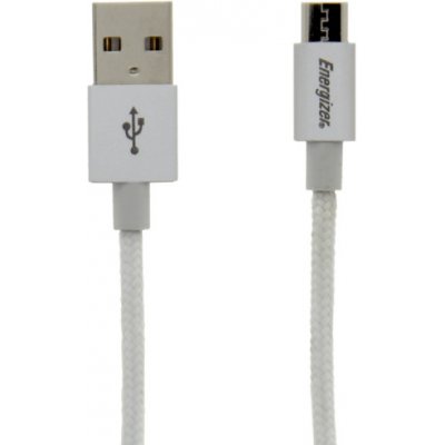 Energizer nabíjecí a synchronizační kabel Hightech microUSB cable 1,2m White