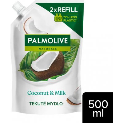 Palmolive Naturals Coconut & Milk tekuté mýdlo náhradní náplň 500 ml – Zboží Dáma