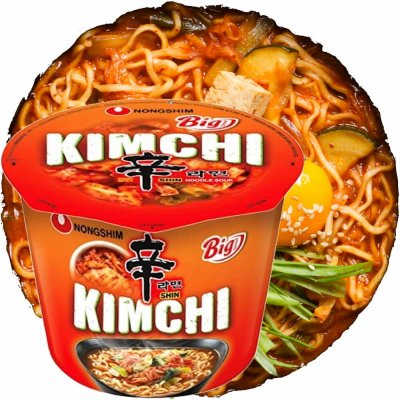 NONGSHIM BIG BOWL NOODLE KIMCHI 112g – Zboží Dáma