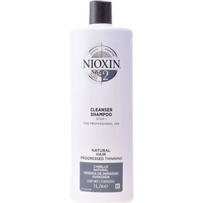 Nioxin šampon pro jemné a znatelně řídnoucí vlasy System 2 Cleanser For Fine Hair Noticeably Thinning Hair 1000 ml