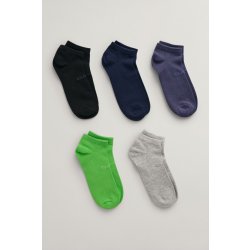 GANT TONAL LOGO SNEAKER SOCKS 5 PACK zelená